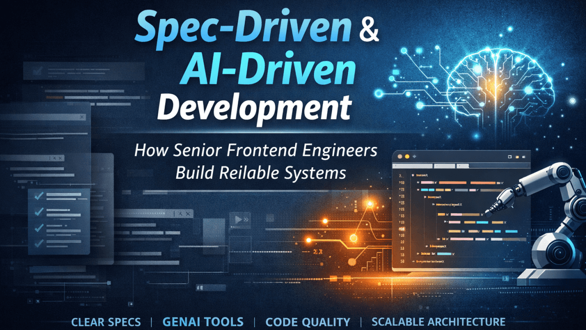 Spec-Driven & AI-Driven Development: How Senior Frontend Engineers Build Reliable Systems